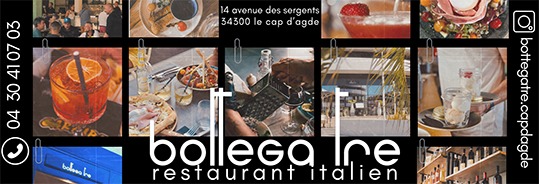 Bottega tre Restaurant Agde Salon Nautique cap d'agde